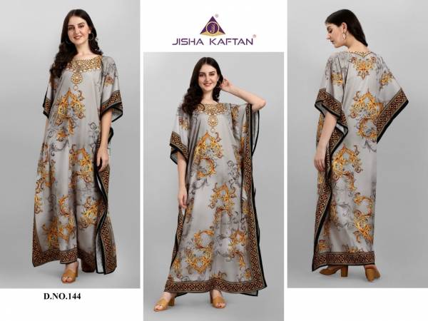 Jelite Afreen 6 Digital Designer Printed Casual Wear Polyester Kaftan Collection